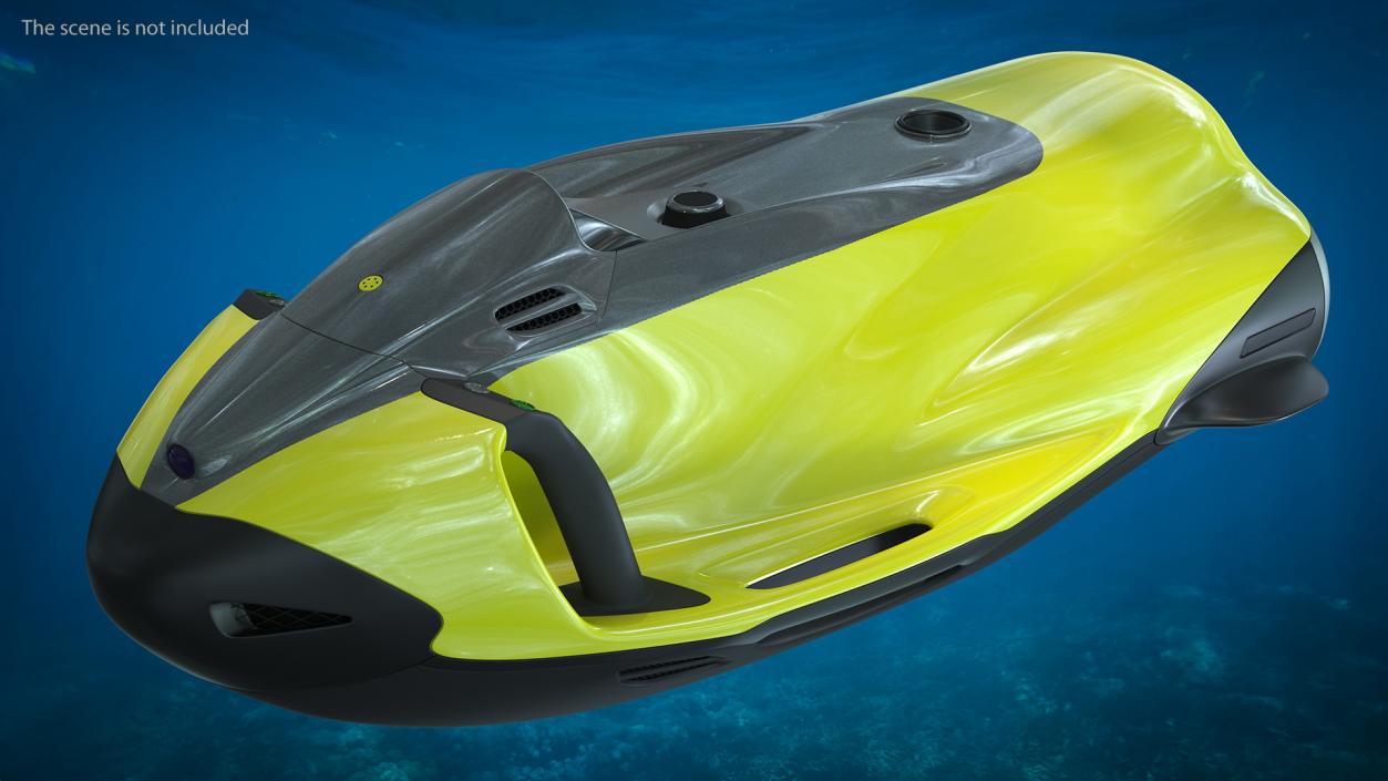 Electric Sea Scooter Yellow 3D