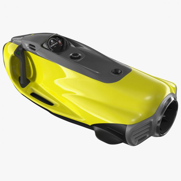 Electric Sea Scooter Yellow 3D