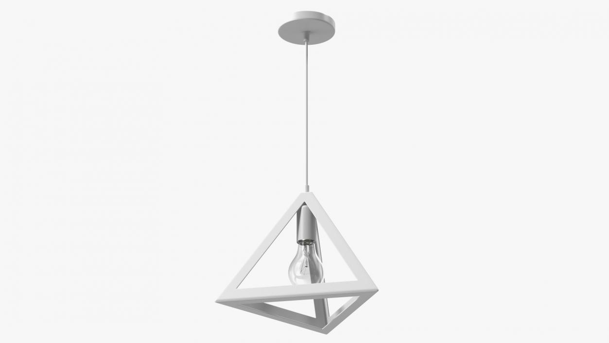 3D Pendant Light for Ceiling White