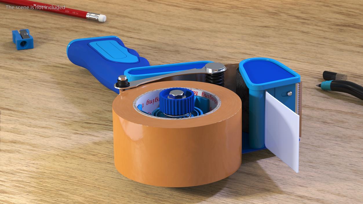 3D Packaging Tape Dispenser Brown Large Roll