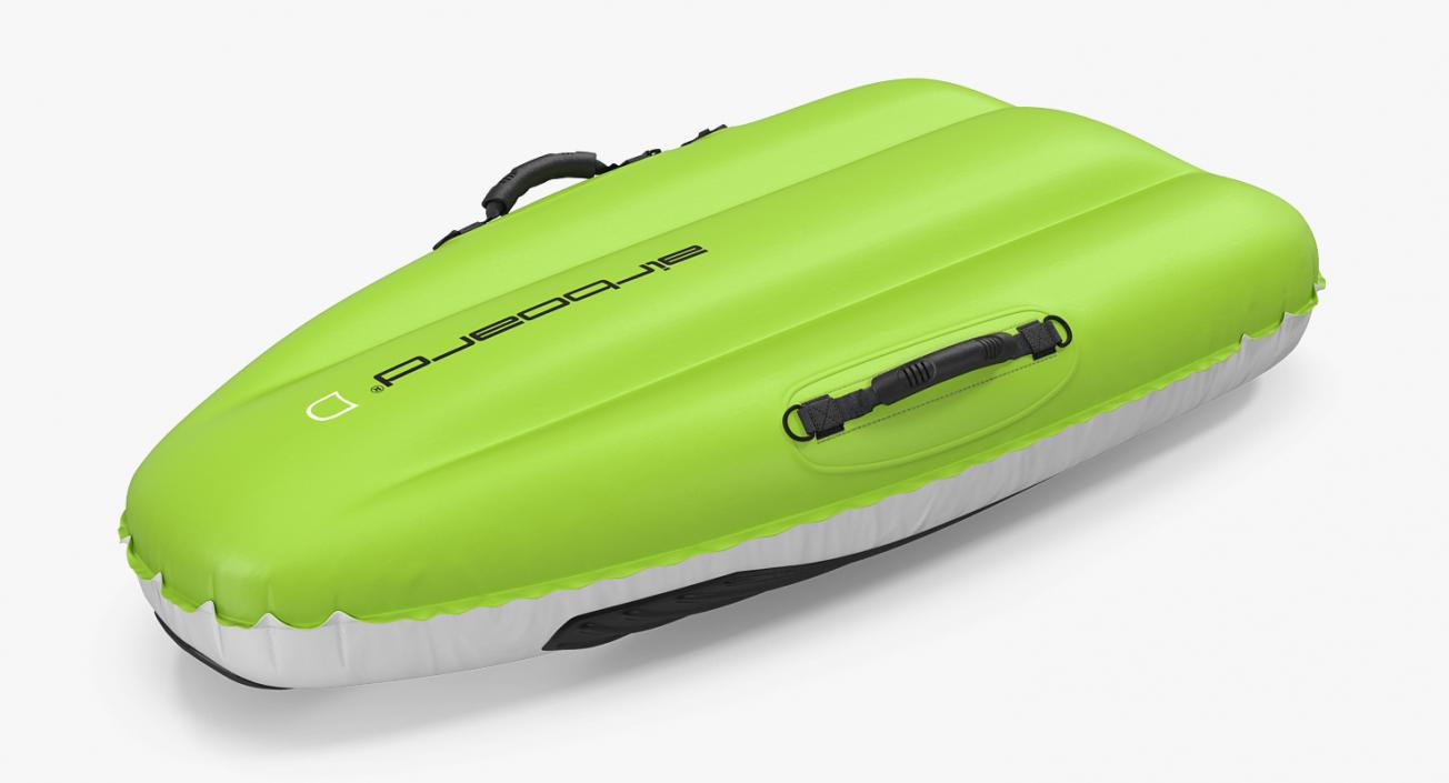 3D Inflatable Sled Green