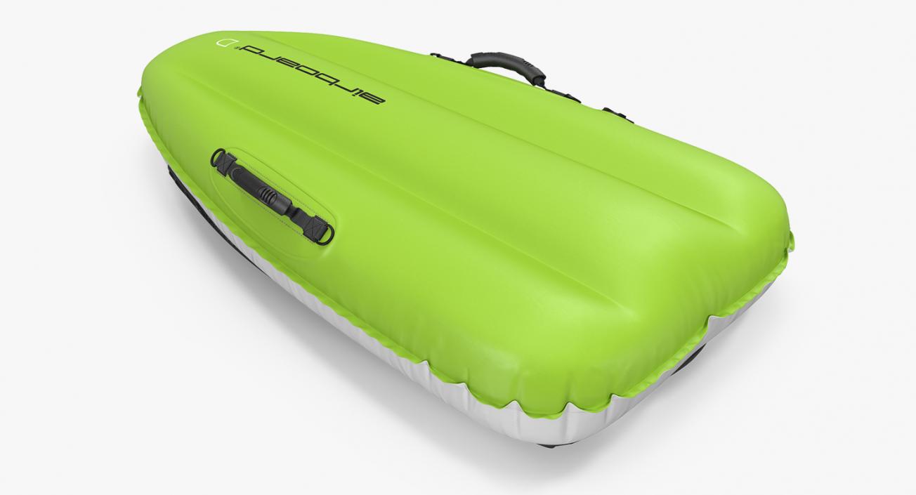 3D Inflatable Sled Green