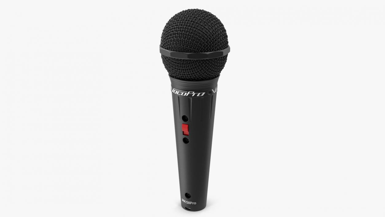 3D Professional Vocal Microphone VOCOPRO Black model