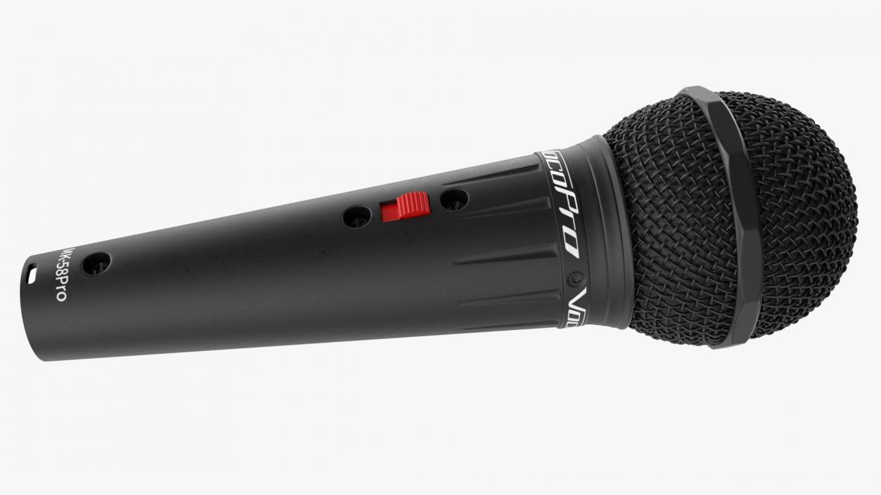 3D Professional Vocal Microphone VOCOPRO Black model