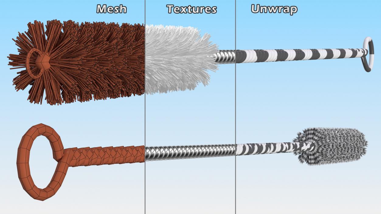 3D model Straw Cleaning Brush