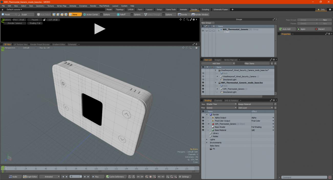 3D WiFi Thermostat Generic model