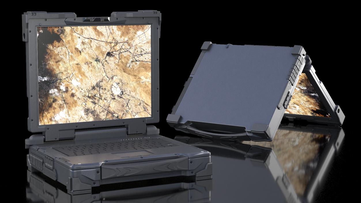 3D Army Laptop