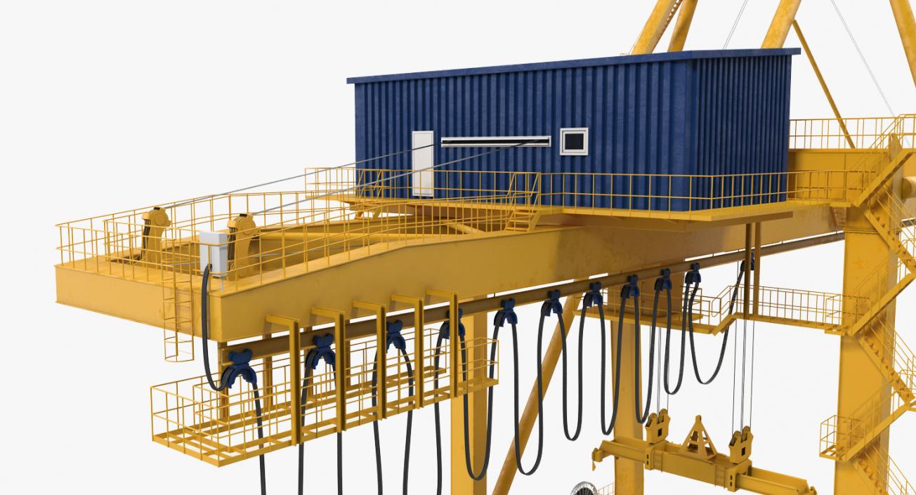 Quayside Container Crane 3D model