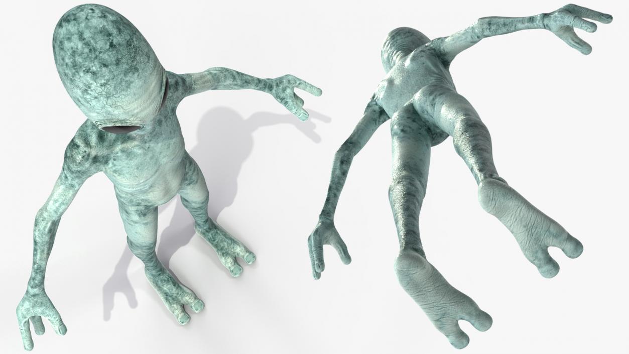 3D Humanoid Alien Rigged