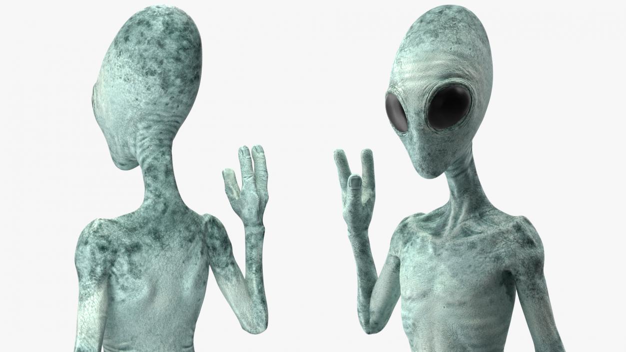 3D Humanoid Alien Rigged