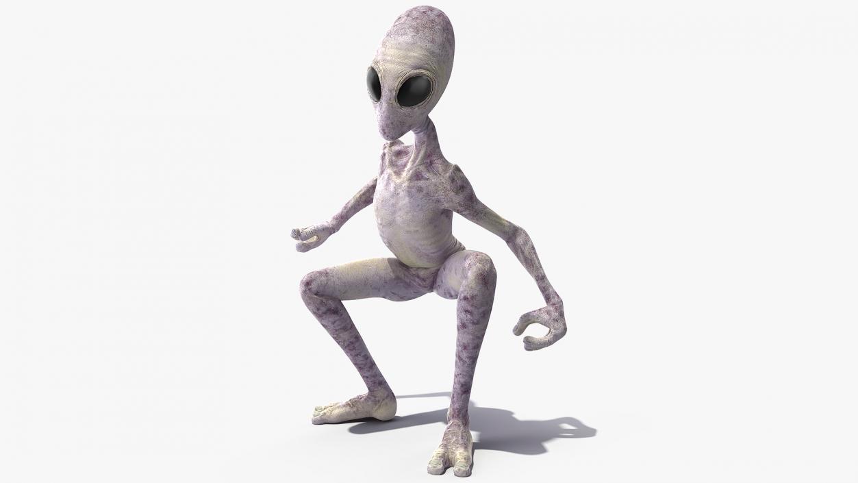 3D Humanoid Alien Rigged