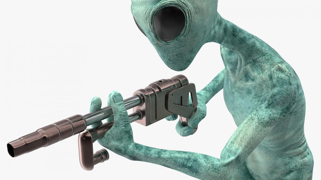 3D Humanoid Alien Rigged