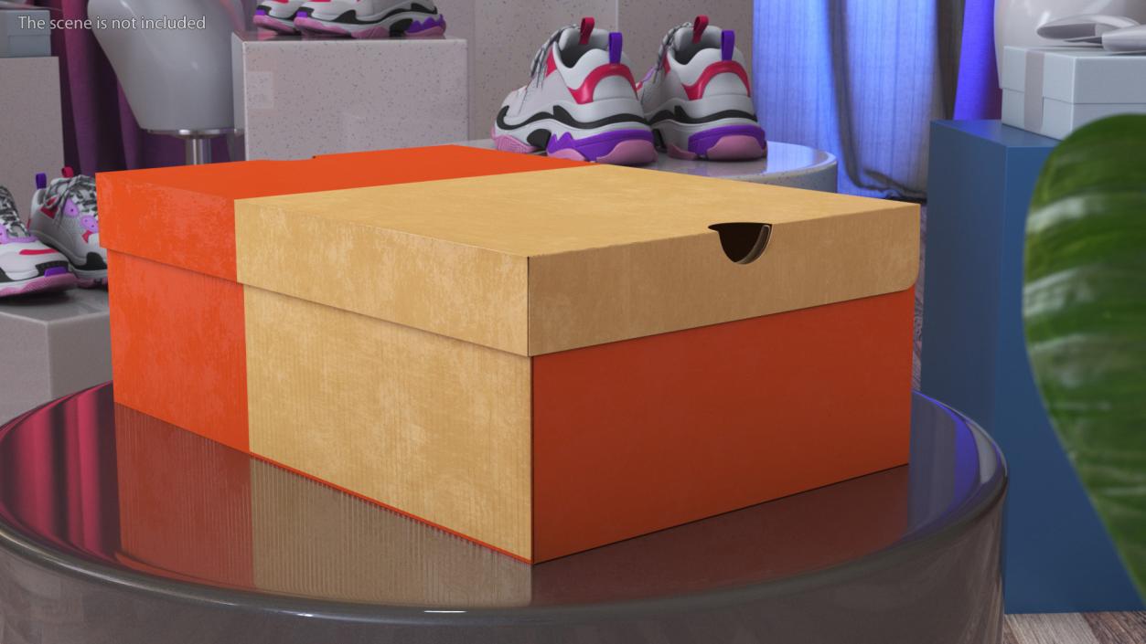 3D model Box for Shoes Closed