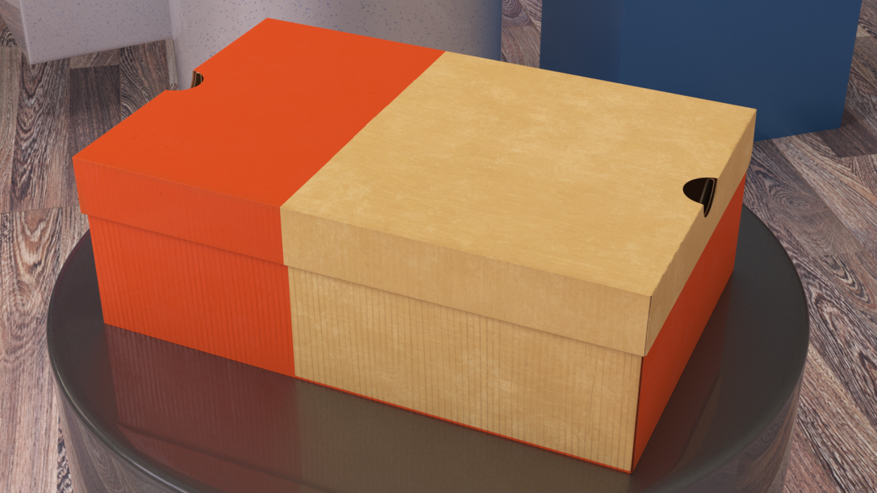 3D model Box for Shoes Closed