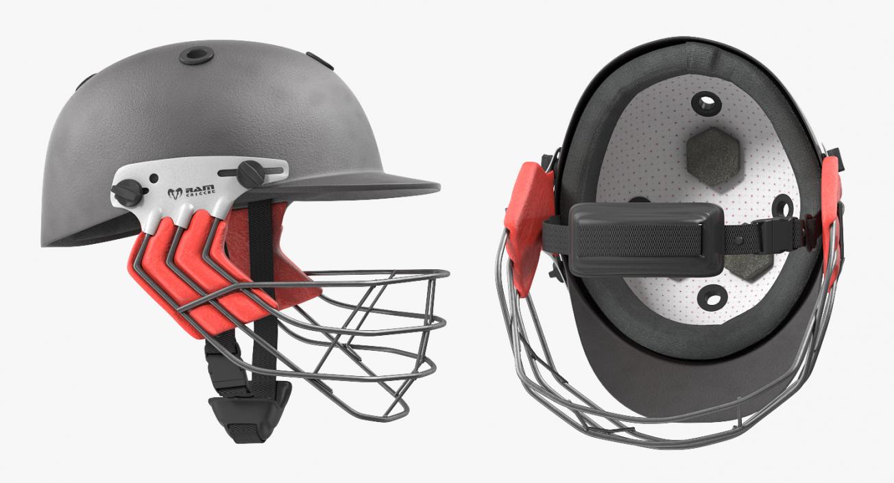 3D model Cricket Helmet Ram Protec