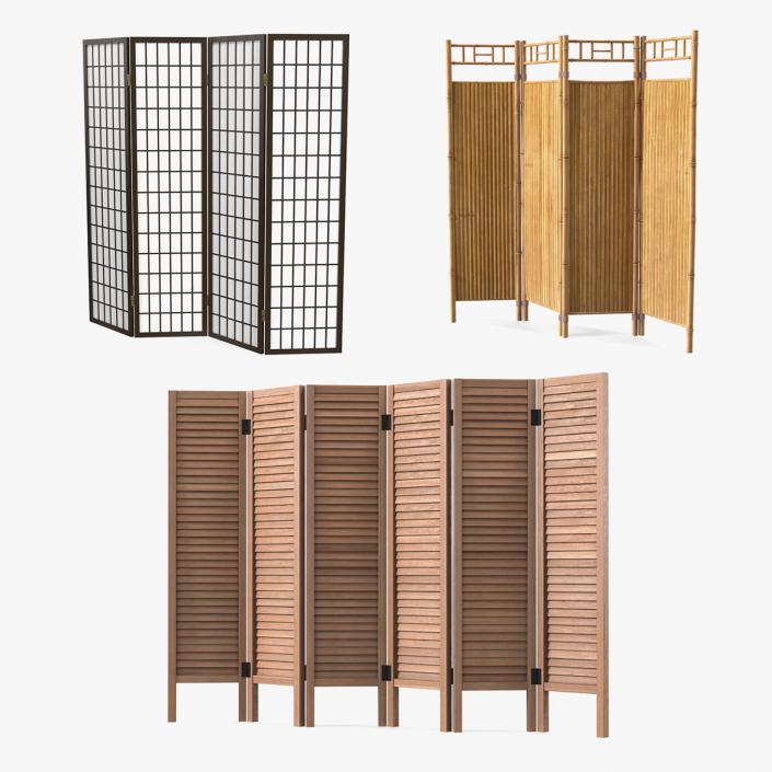 3D Folding Screens Collection