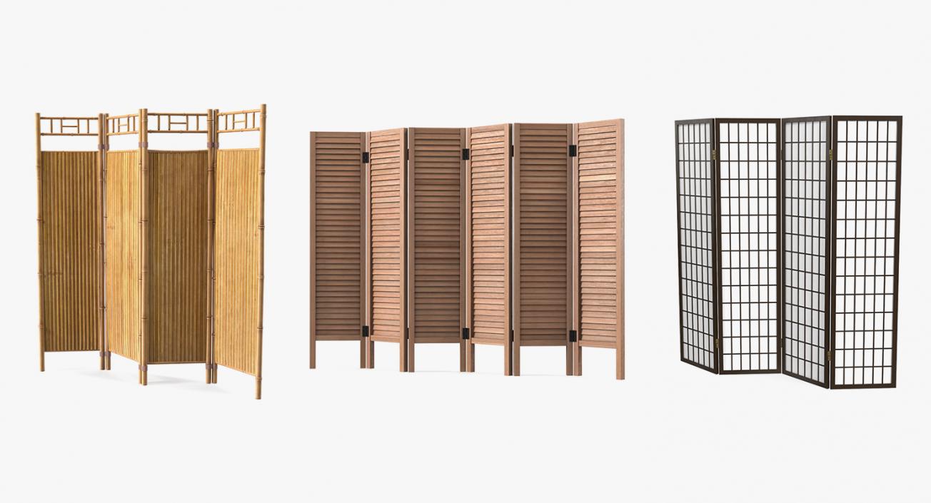 3D Folding Screens Collection