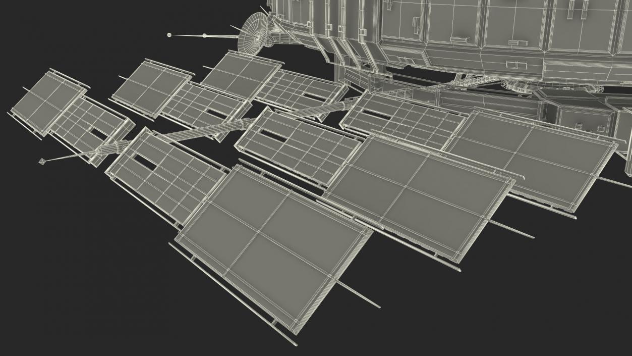 3D Futuristic Sci Fi Space Station