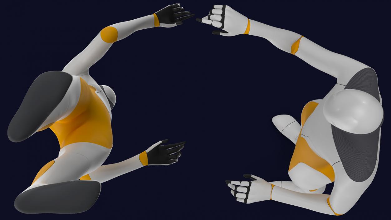 3D model Robotic Humanoid Pointing Pose