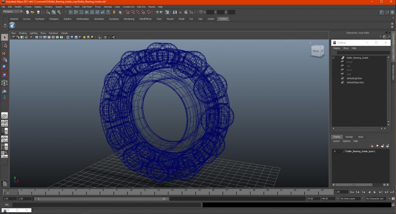 3D Roller Bearing Inside