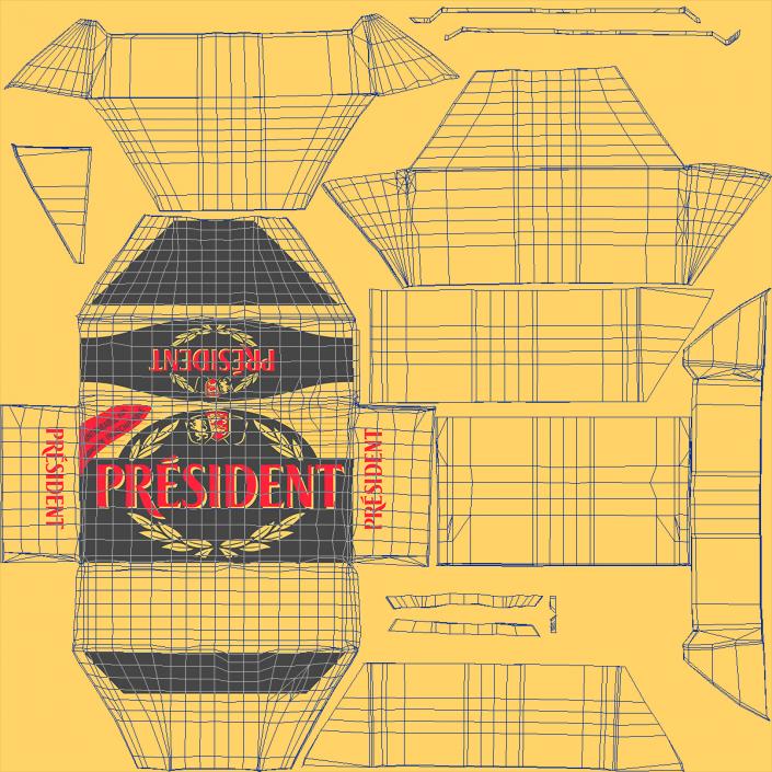 President Unsalted French Butter 3D