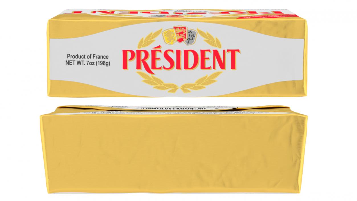 President Unsalted French Butter 3D