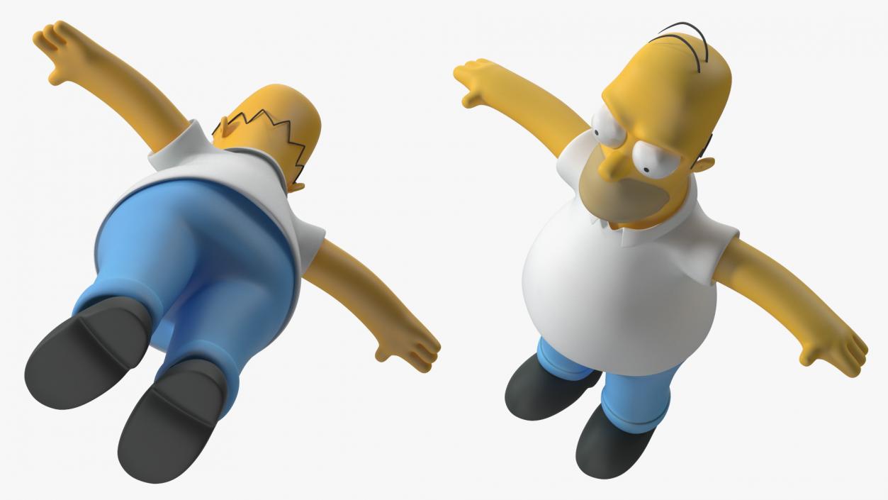 3D model Homer Simpson Rigged