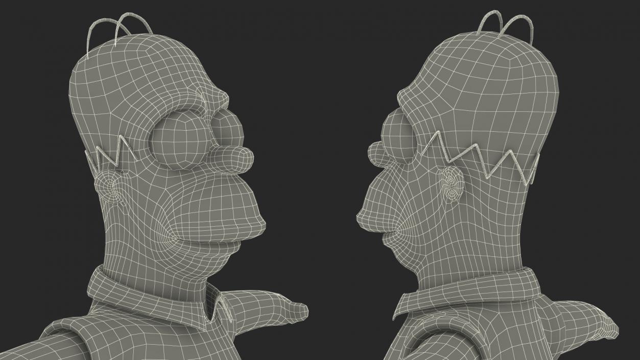 3D model Homer Simpson Rigged