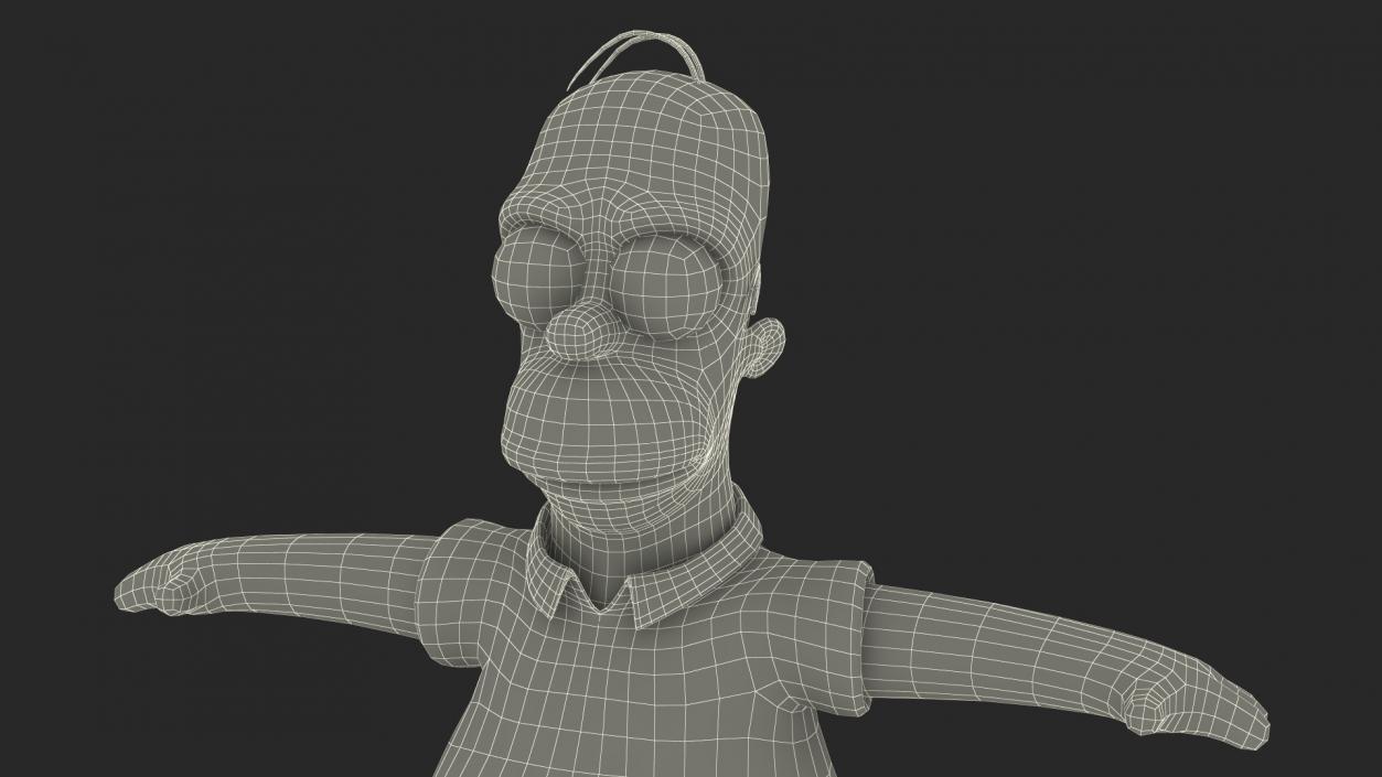 3D model Homer Simpson Rigged