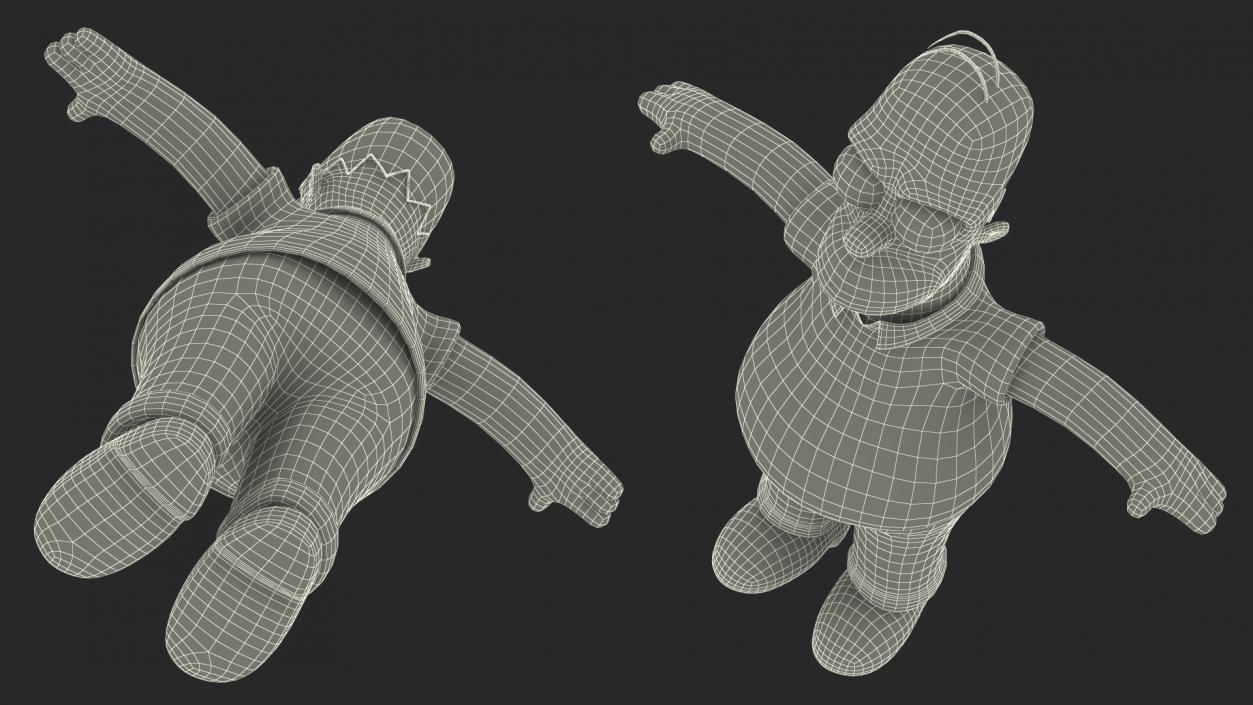 3D model Homer Simpson Rigged