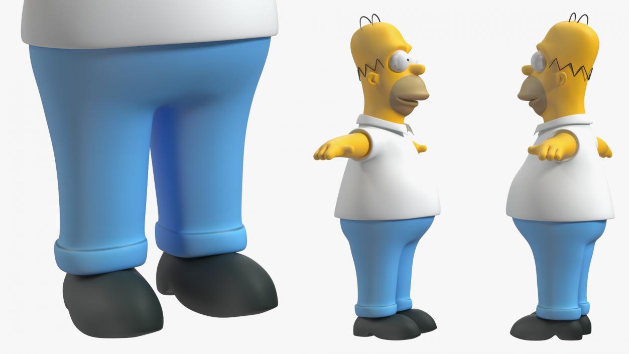 3D model Homer Simpson Rigged