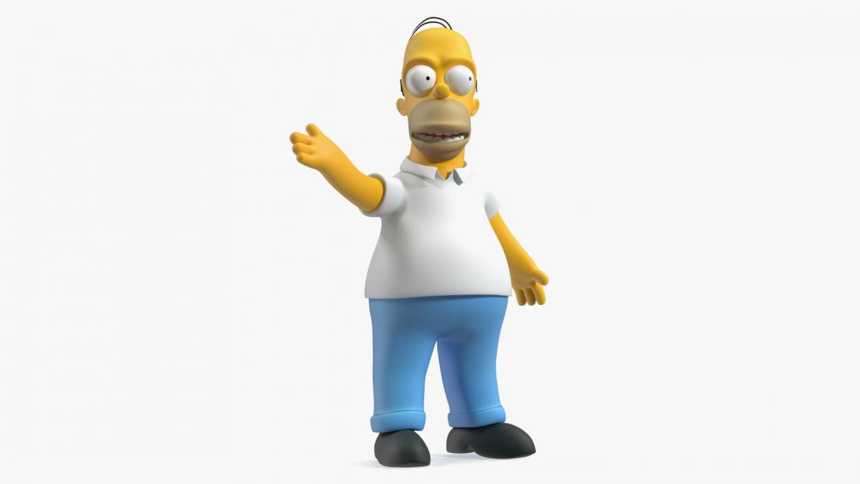 3D model Homer Simpson Rigged