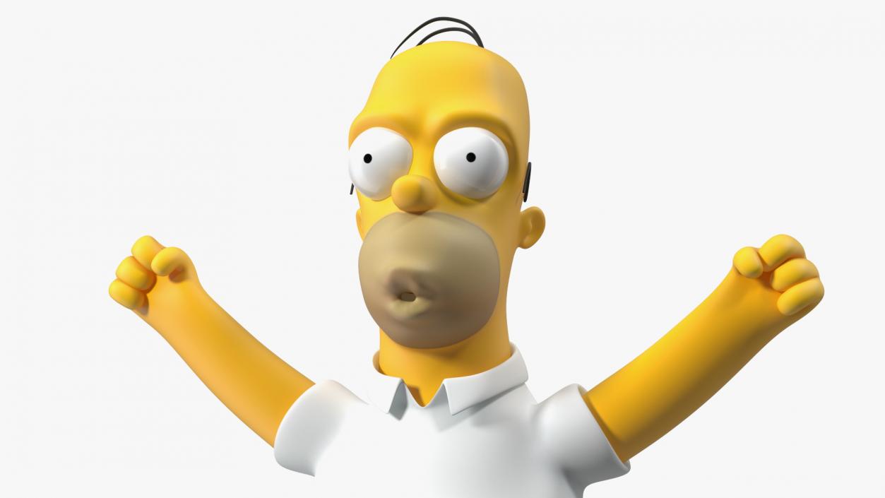 3D model Homer Simpson Rigged