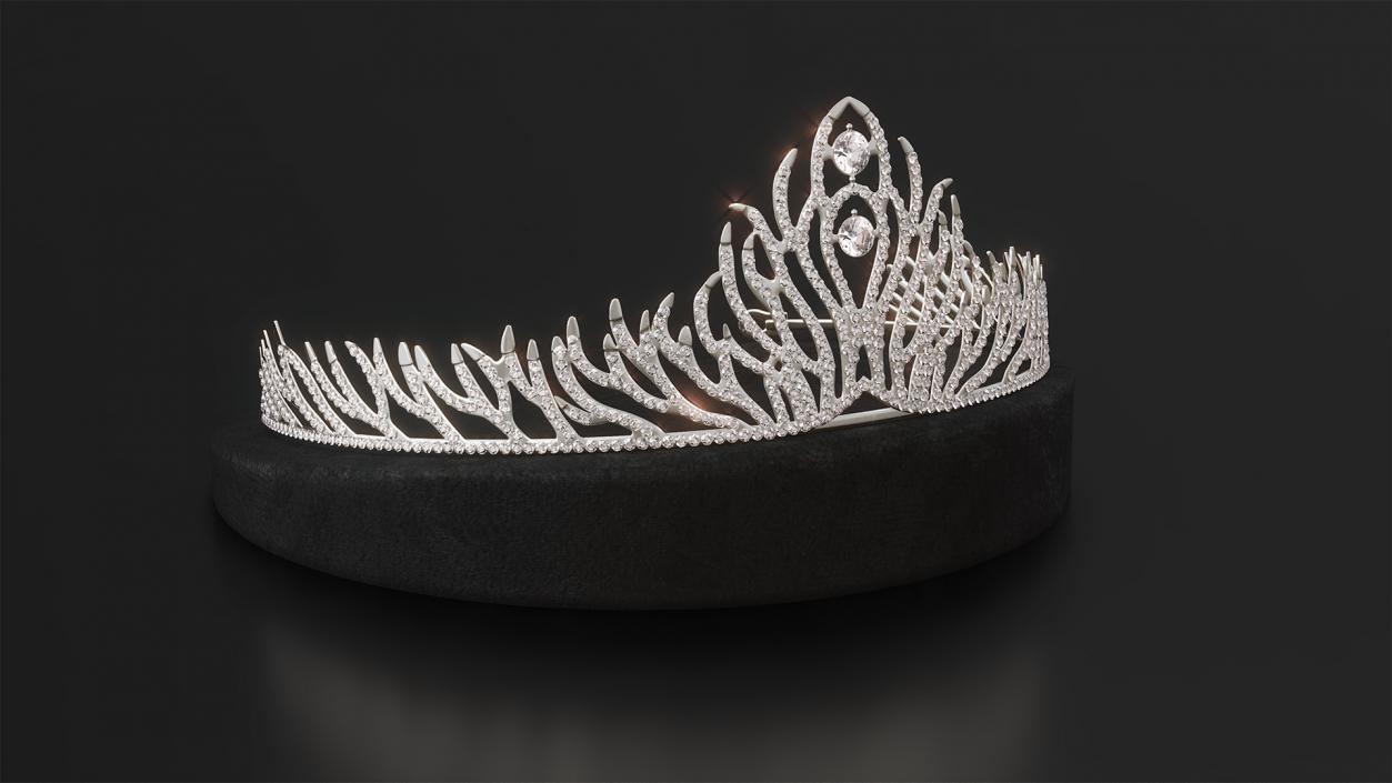 3D Silver Wedding Diadem