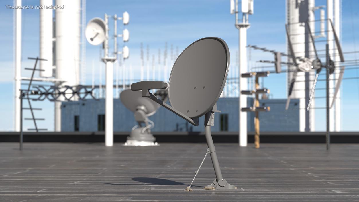 Home Satellite Dish Antenna 3D