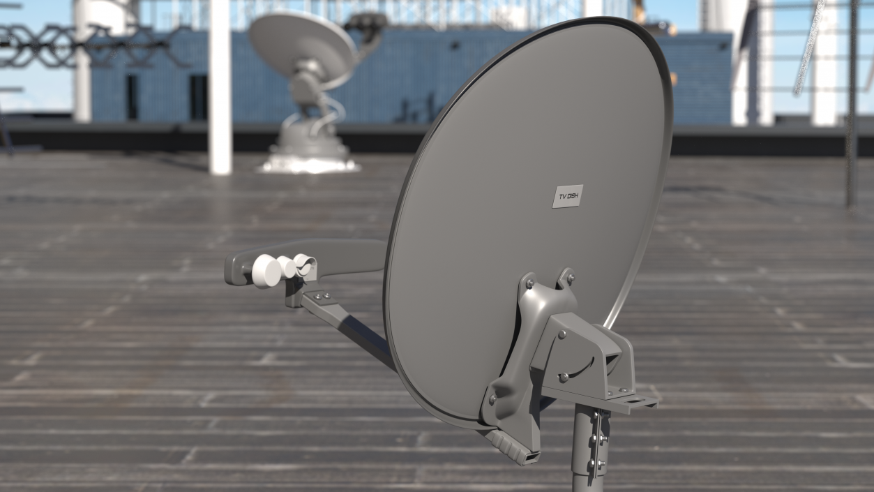 Home Satellite Dish Antenna 3D