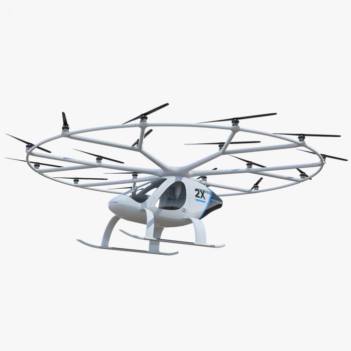 3D Volocopter 2X model