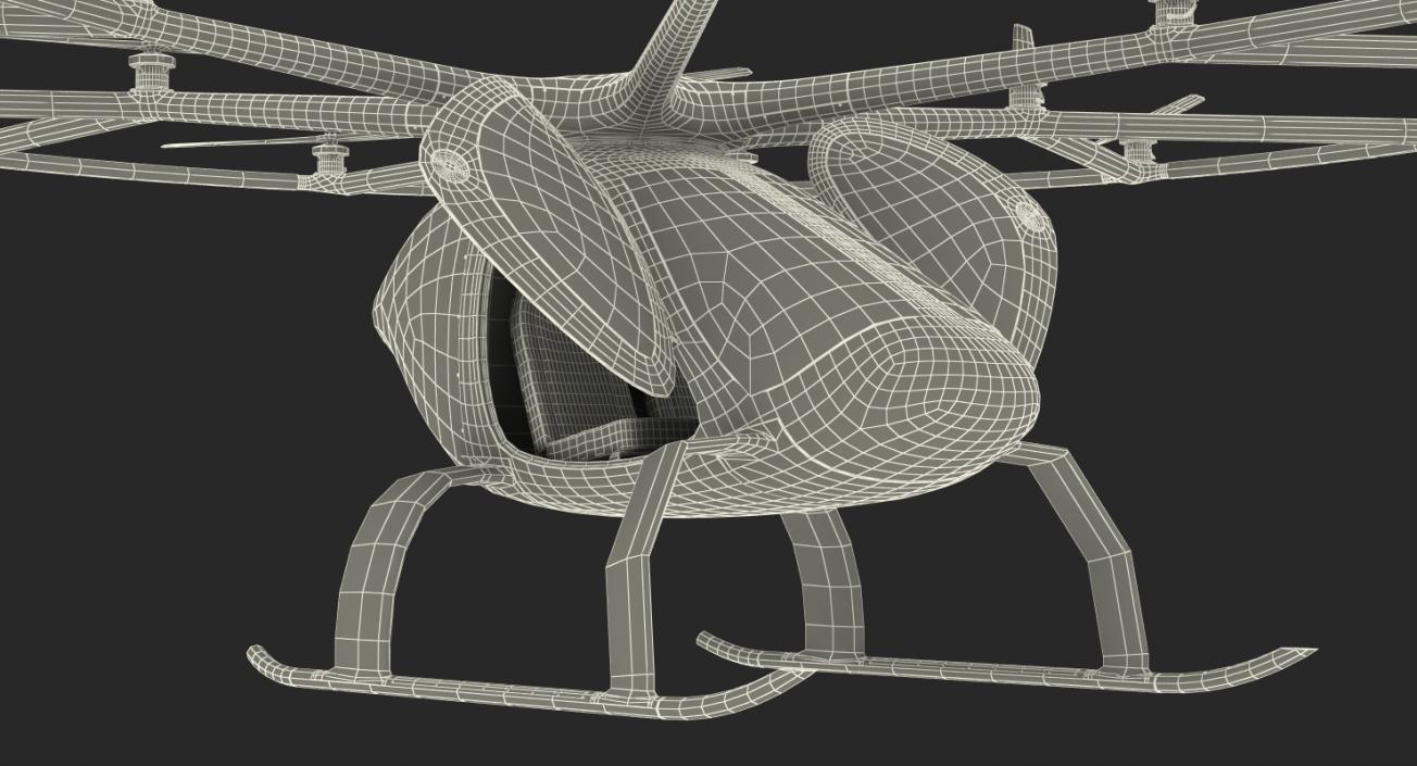 3D Volocopter 2X model