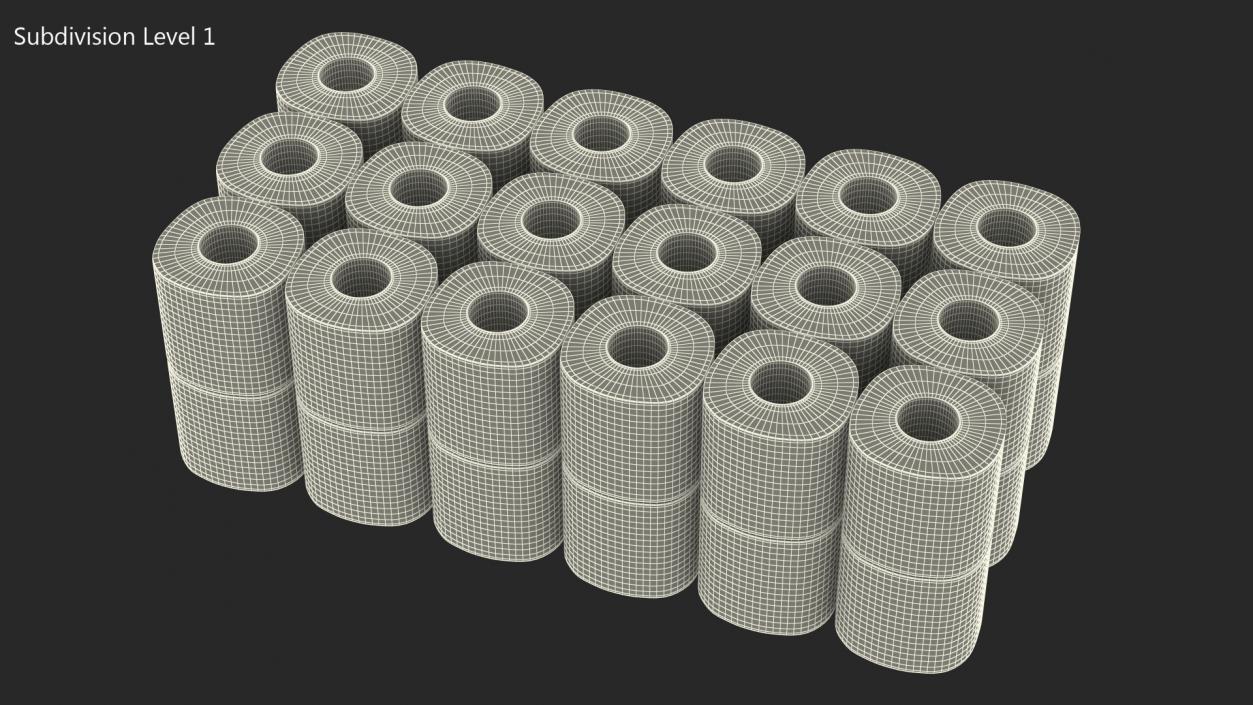 3D Scott Toilet Paper Roll 36 Pack