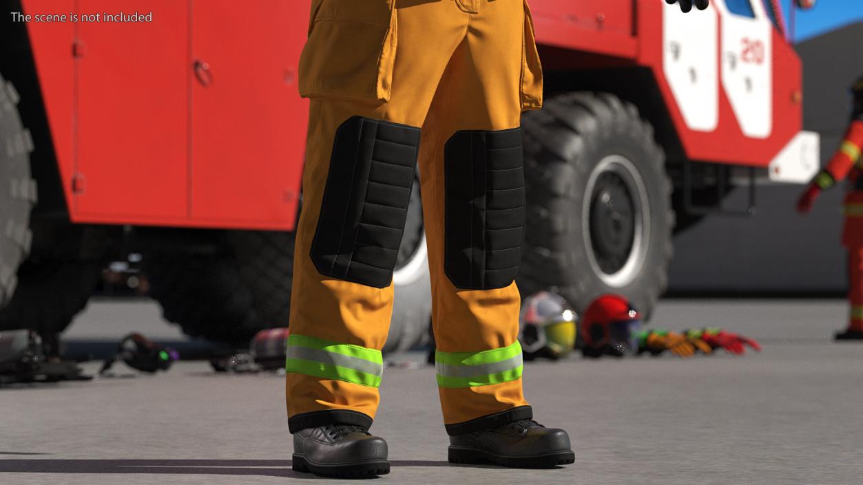 Firefighter Rescuer 3D model