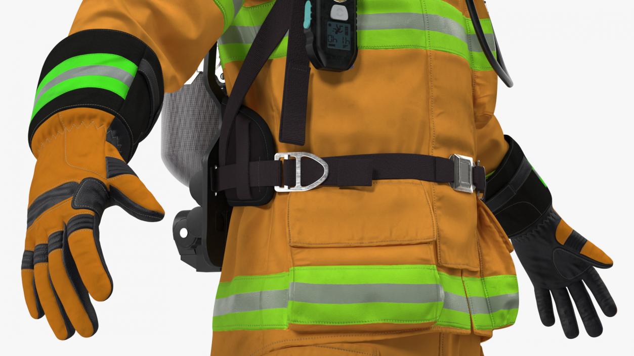 Firefighter Rescuer 3D model