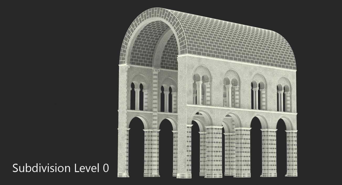 Barrel Vault Greco Roman 3D model