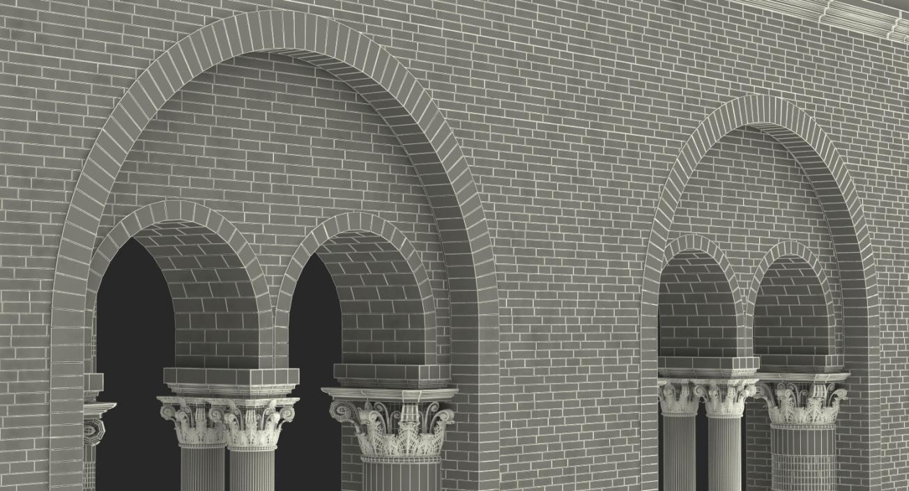 Barrel Vault Greco Roman 3D model