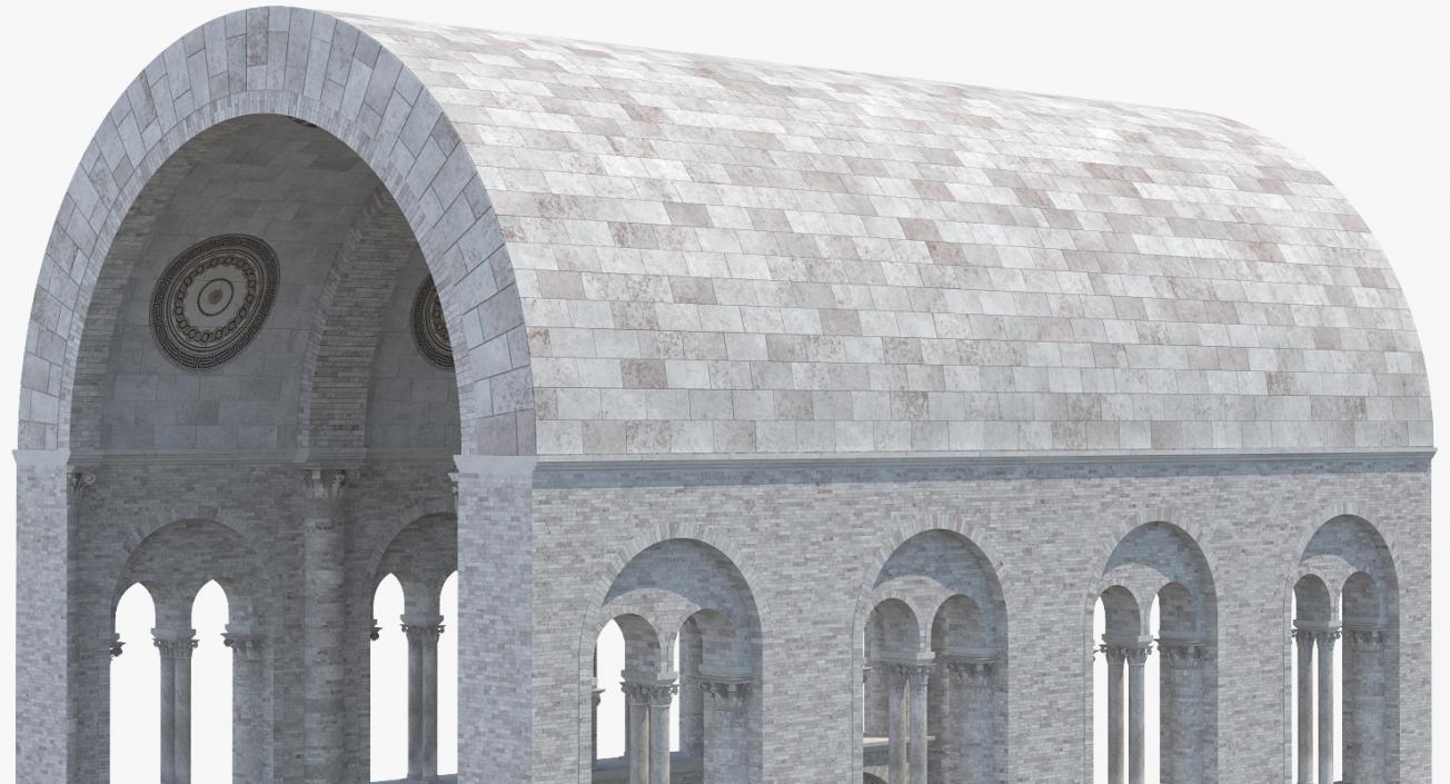 Barrel Vault Greco Roman 3D model