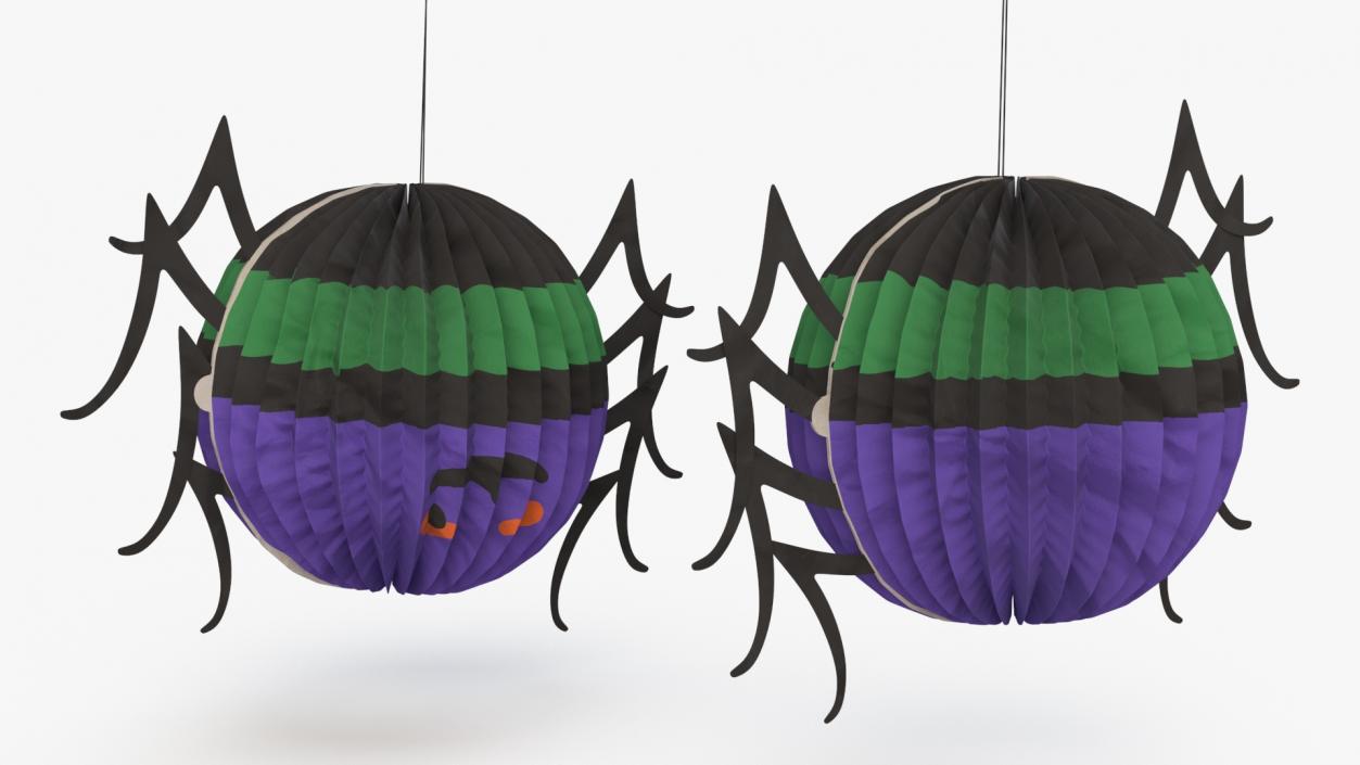 3D Halloween Paper Decorations Spider 2