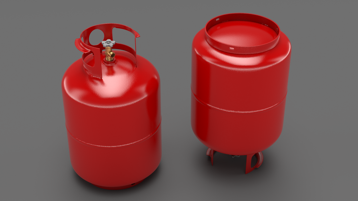 3D model Propane Gas Cylinder