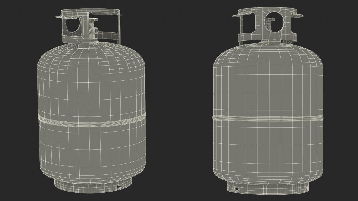 3D model Propane Gas Cylinder