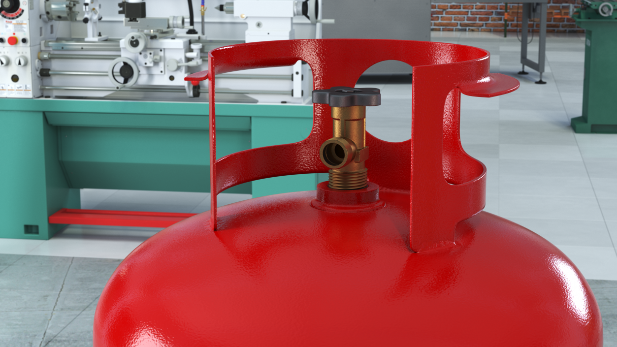 3D model Propane Gas Cylinder