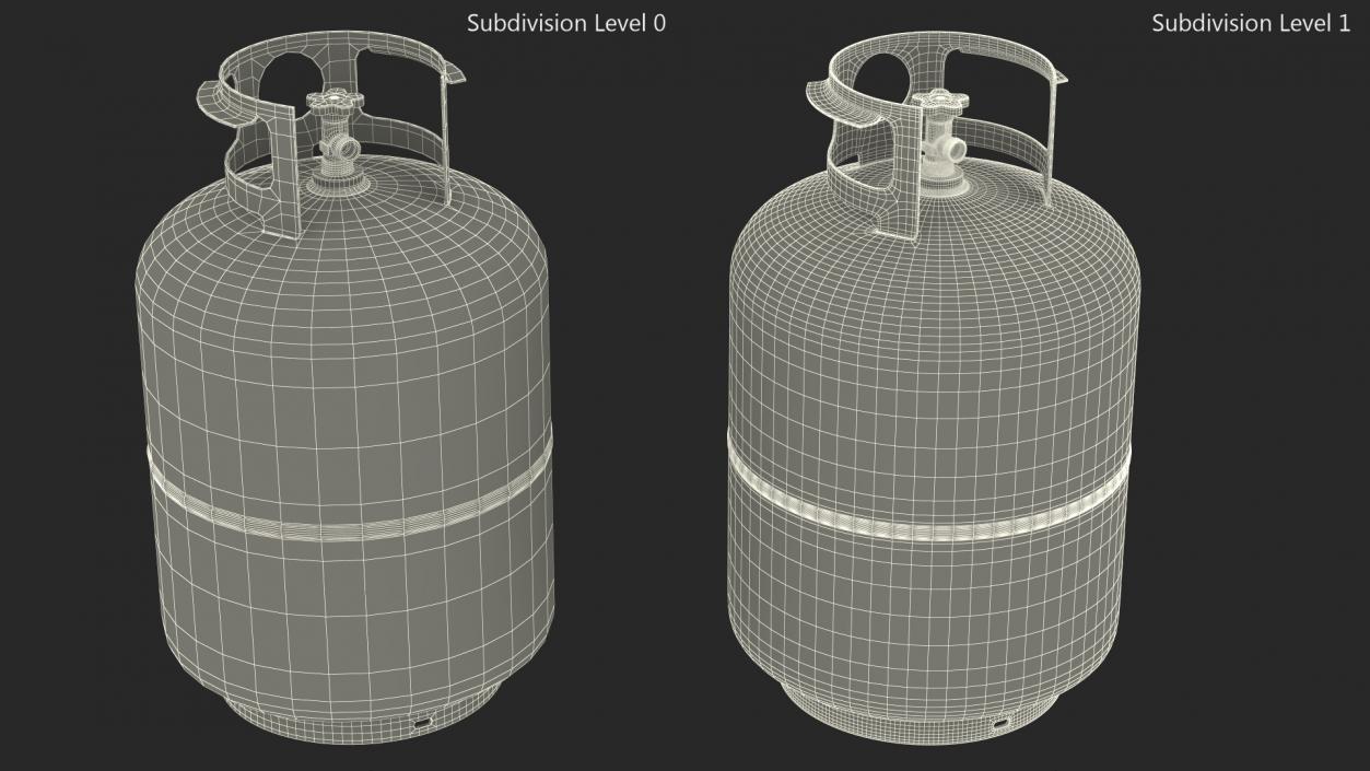 3D model Propane Gas Cylinder