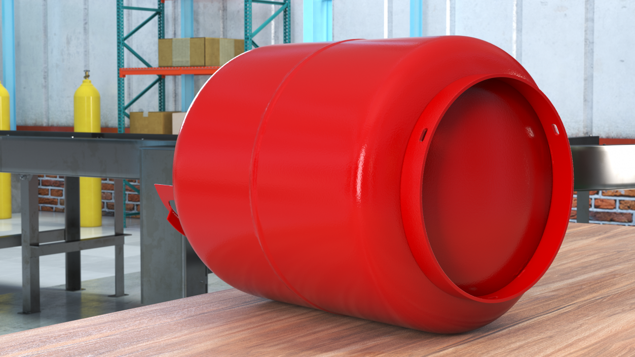 3D model Propane Gas Cylinder